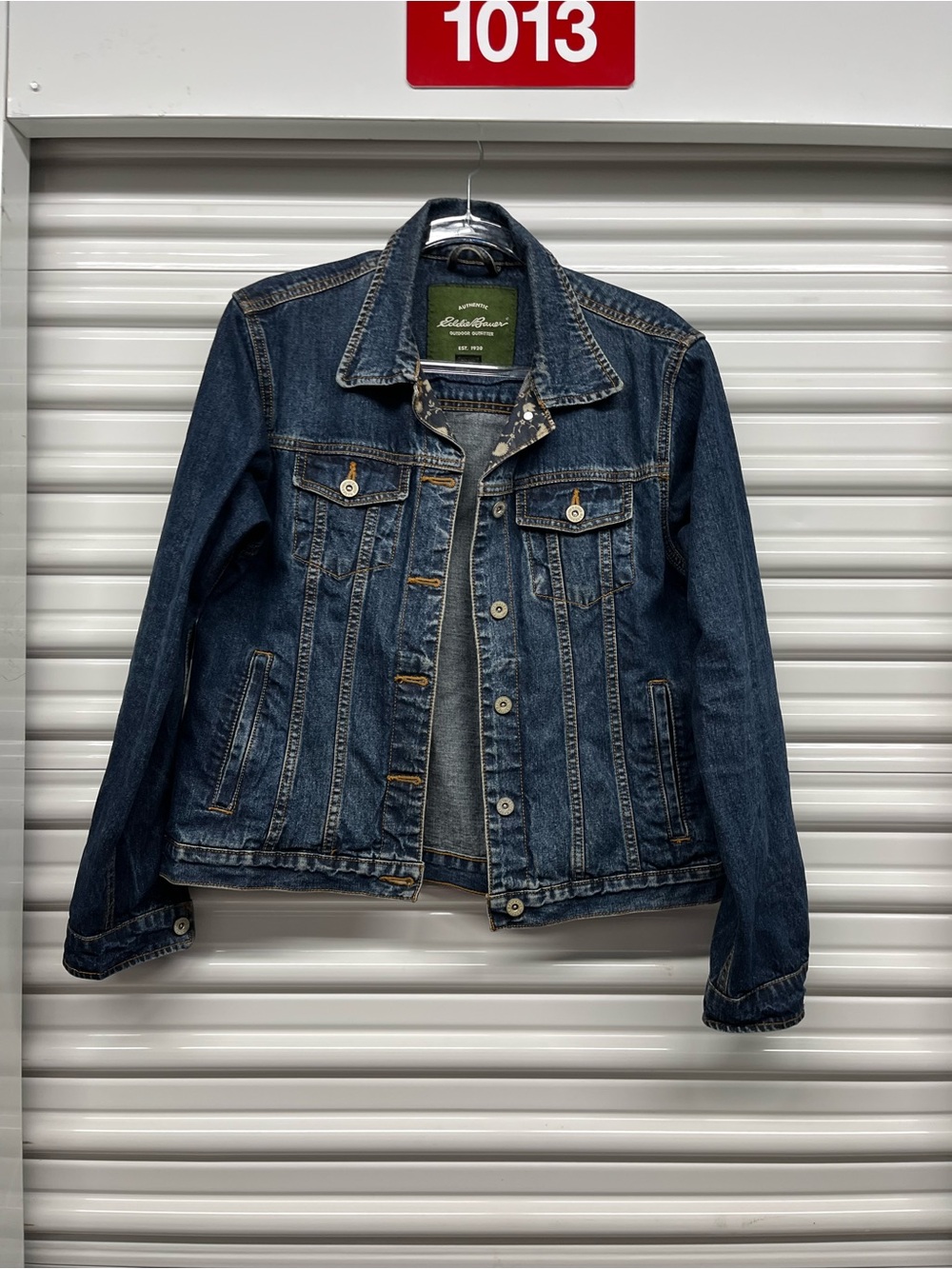 Eddie Bauer Dark Blue Denim Jacket Size M